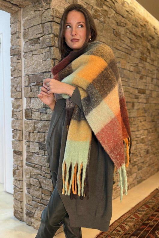 Paloma Oversized Grunge Knit Khaki